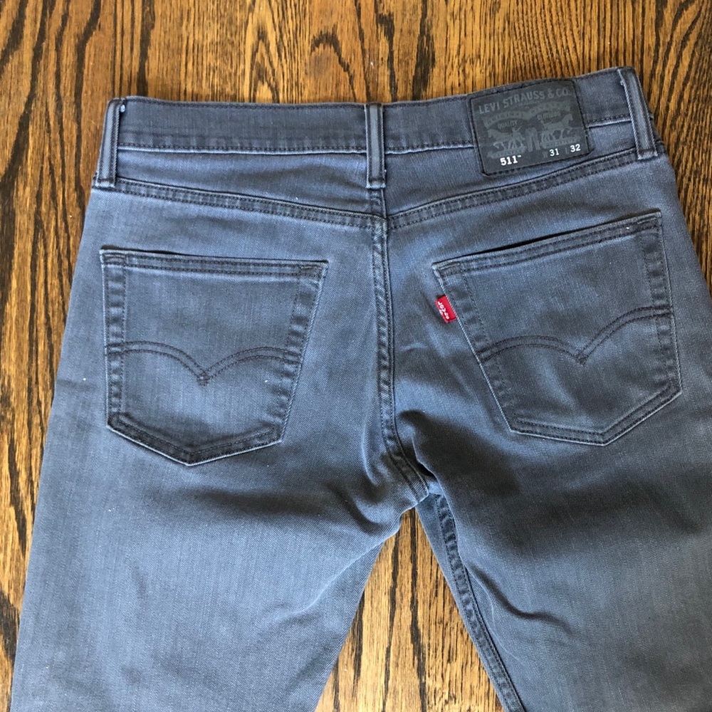 Levi’s 511 grey gray denim jeans